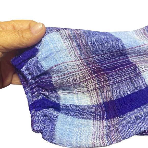 Como Vintage Blue and White Plaid Button Down Shirt - Picture 5 of 7